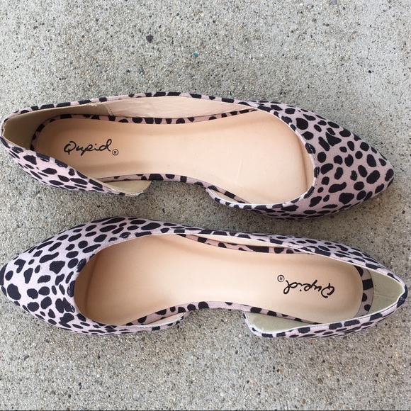 qupid leopard flats